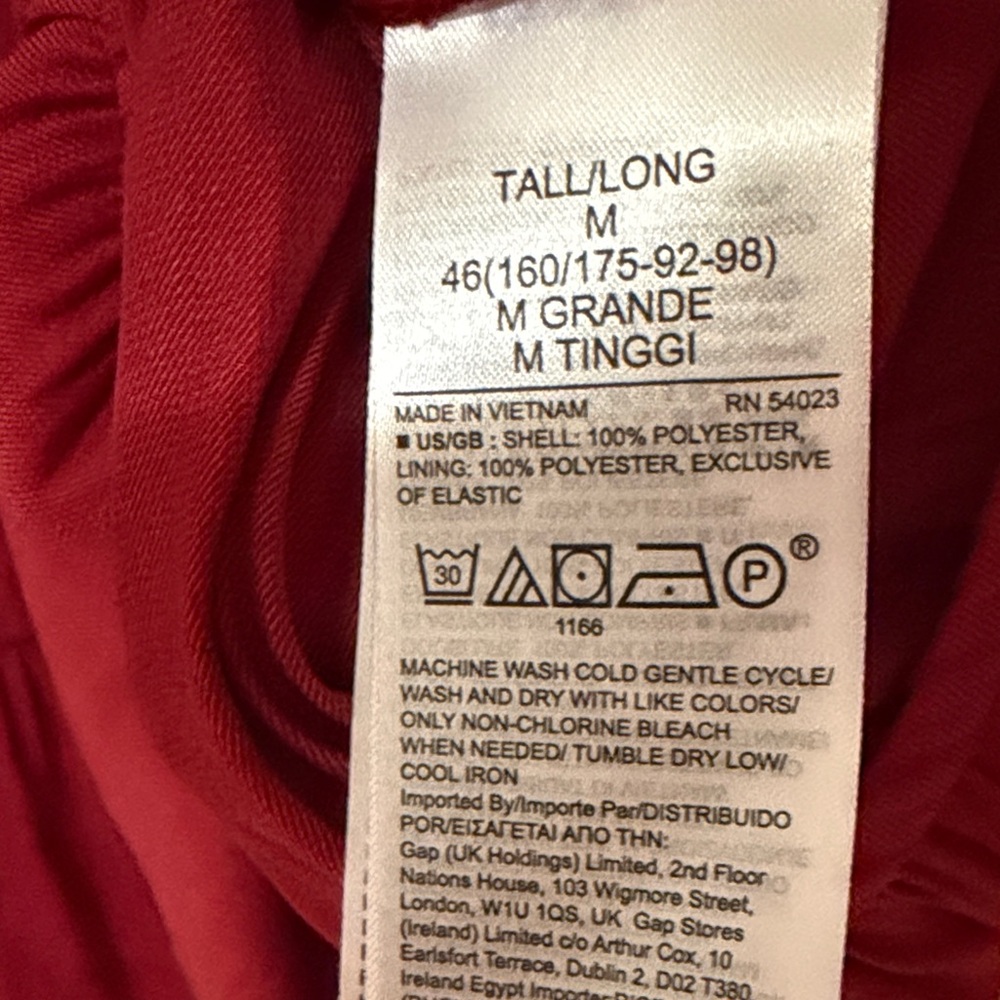 Banana Republic Deep Red Long Sleeve Dress - Picture 5 of 8